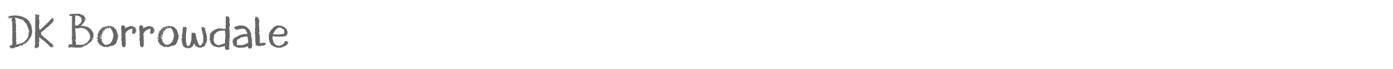 DK Borrowdale DK Borrowdale.otf font preview